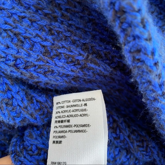 Free People Dark Blue Oversized Open Front Cardigan L ($108) - Picture 5 of 5